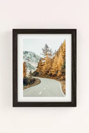 83 Oranges Ski Accessories - Snow And Gold Pine Art Print