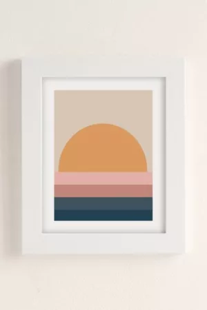 Colour Poems Accessories - Minimal Retro Sunset Art Print