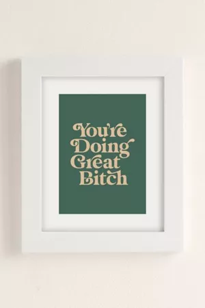 The Motivated Type You're Doing Great B Vintage Art Print