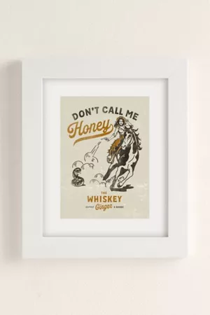 The Whiskey Ginger Don't Call Me Honey Retro Pinup Art Print