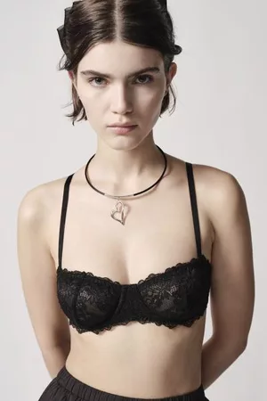 Out From Under Amber Corinne Mesh Balconette Bra