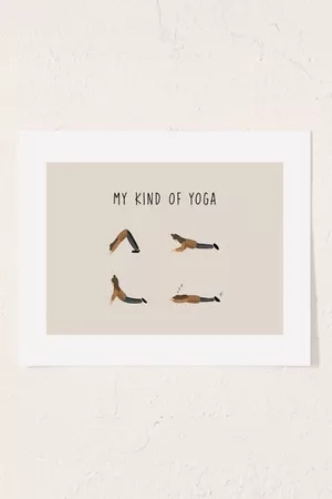 Amy Franke Sports Equipment - My Kind Of Yoga Art Print
