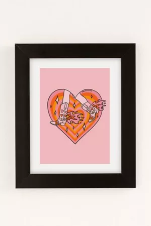 Doodle by Meg Sports Equipment - Running Cowgirl Art Print