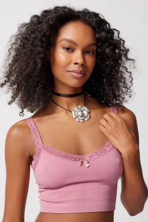 Out From Under So Sweet Lace Seamless Bra Top In Pink