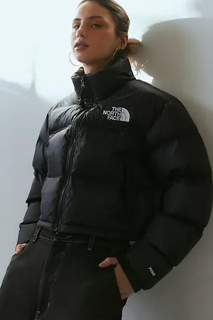 The North Face Nuptse Cropped Puffer Jacket in , Women