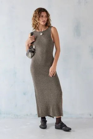 UO Alexa Sequin Knit 90s Mini Dress