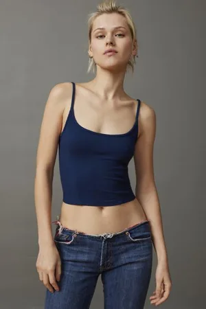 UO Cabana Cropped Ribbed Cami