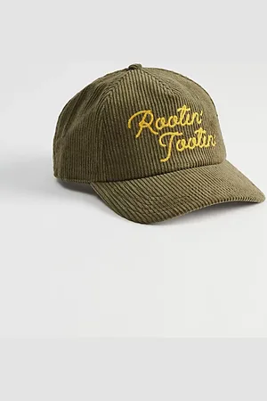 Modelo 5-Panel Cord Snapback Hat in Cream, Men's at Urban