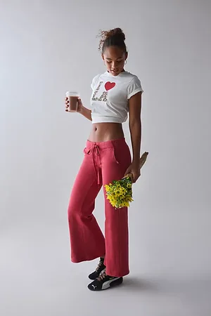 Out From Under Lived In Flare Sweatpant in , Women