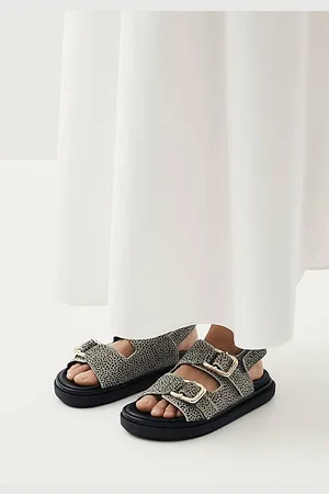 ALOHAS Harper Leather Slingback Buckled Sandal in , Women