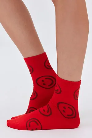 Baggu Happy Crew Sock in , Women