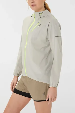 Asics Fujitrail Waterproof Windbreaker Running Jacket in , Women