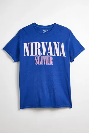 Urban Outfitters Nirvana Sliver Washed Cotton Graphic Tee in , Men