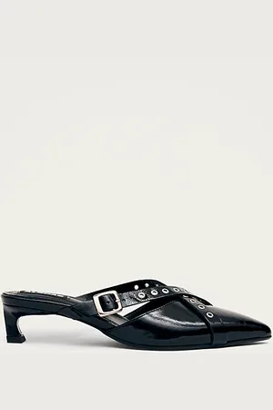 ALOHAS Zyra Onix Leather Mule in , Women