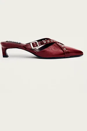 ALOHAS Zyra Onix Leather Mule in , Women