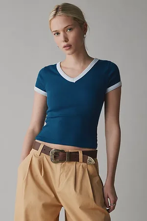 BDG Too Perfect V Neck Tee in , Women