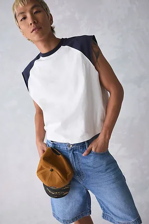 BDG Carson Cutoff Baseball Tee in , Men