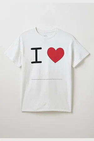 Urban Outfitters I Love Blank Graphic Tee in , Men