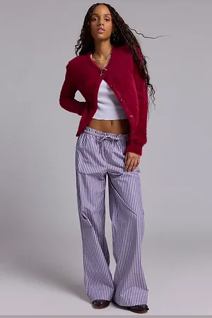Kimchi Blue Millie Cotton Poplin Straight Leg Pant in , Women