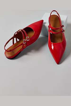 Vagabond Hermine Patent Leather Slingback Flat in , Women