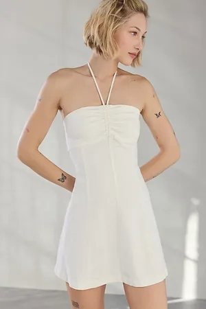 Kimchi Blue Cate Y-Neck Halter Mini Dress in , Women