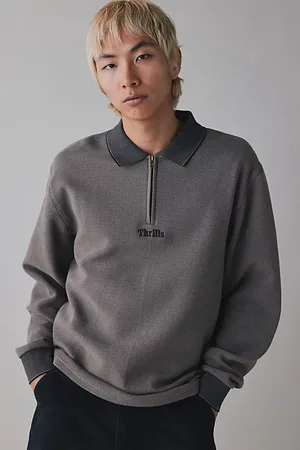 Thrills Union Rugby Jacquard Long Sleeve Tee in , Men