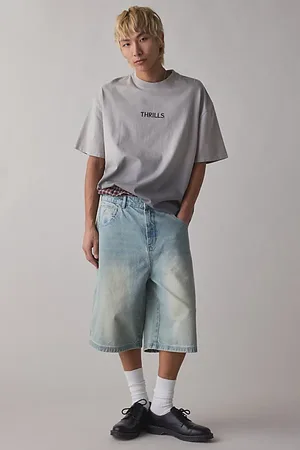 Thrills Fade Away Ombre Boxy Fit Tee in , Men