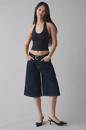 The Ragged Priest Release Baggy Denim Jort in , Women