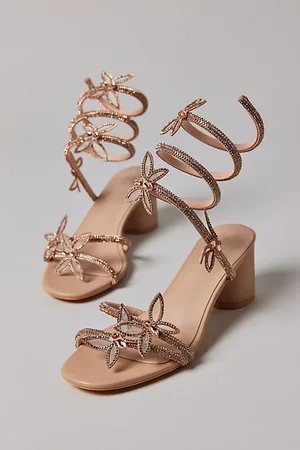 AZALEA WANG Quinton Butterfly Ankle Wrap Sandal in , Women