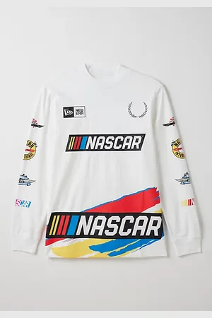 New Era NASCAR Mock Neck Long Sleeve Tee in , Men