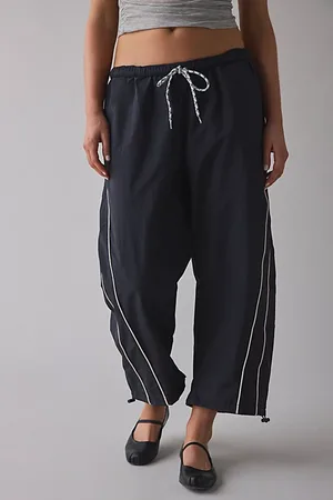 BDG Fast Track Low-Rise Cropped Nylon Pant in at Urban Outfitters