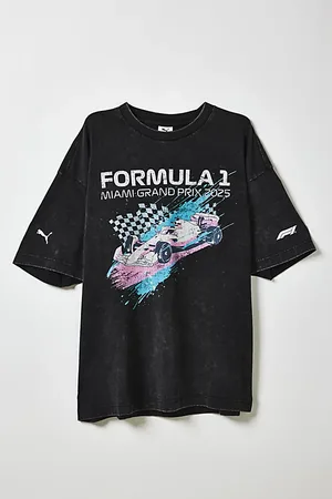PUMA Miami Grand Prix Splash Graphic Tee in Black, Men