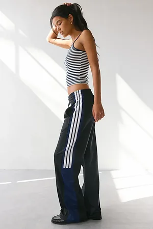 adidas Tricot 3-Stripe Straight Leg Track Pant in , Women