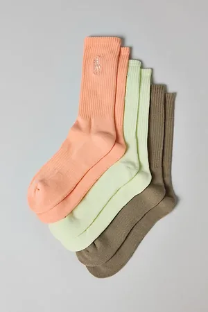 Ralph Lauren Mineral Wash Crew Sock 3-Pack in , Men