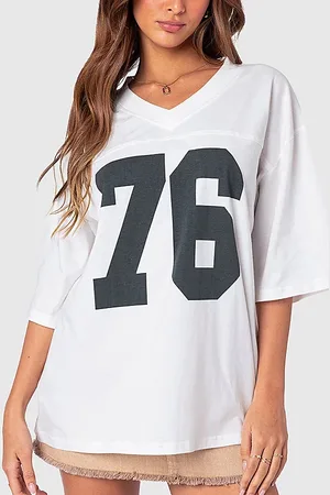 Edikted 76 Oversized T-Shirt Top in , Women