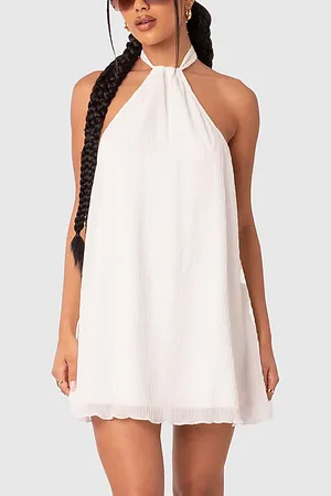 Edikted Palma Open Back Halter Mini Dress in , Women