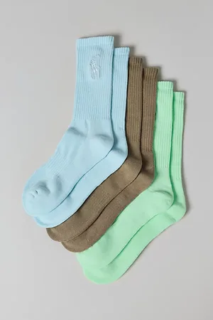 Ralph Lauren Mineral Wash Crew Sock 3-Pack in , Men