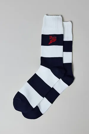 Ralph Lauren Rugby Stripe Crew Sock in , Men