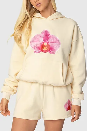 Edikted Orchid Babe Hoodie Sweatshirt in , Women