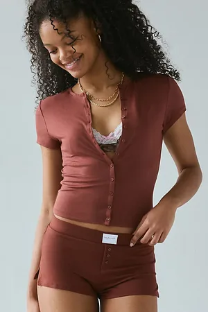 Out From Under Kiera Modern Sleep Short Sleeve Cardigan in , Women
