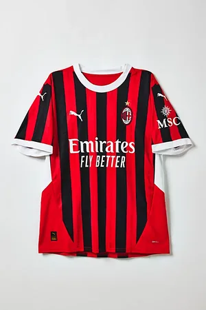PUMA AC Milan Jersey Tee in For All Time Red/ Black, Men