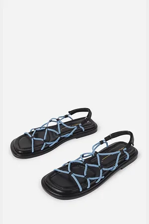 Intentionally blank Lychee Elastic Sport Cord Flat Sandal in , Women