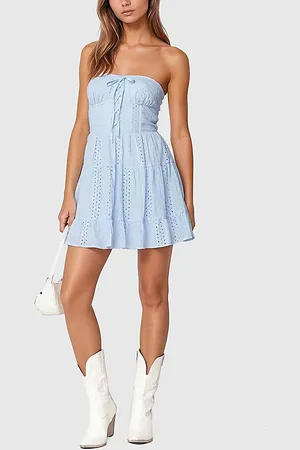 Edikted Liora Lacey Mini Dress in , Women