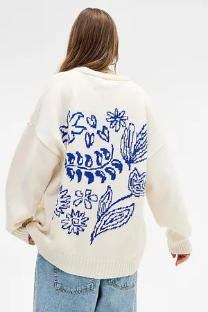 Urban Outfitters UO Foliage Pattern Skate Sweater in , Women