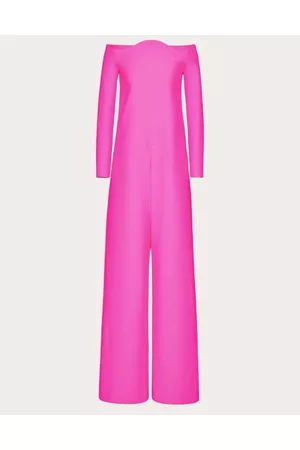 VALENTINO CREPE COUTURE JUMPSUIT Woman PINK PP 36