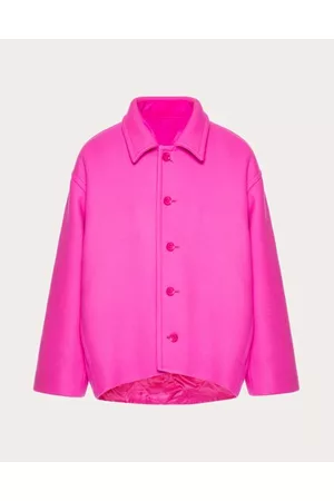 VALENTINO REVERSIBLE DOUBLE-FACED WOOL JACKET WITH INNER BOMBER LAYER Man PINK PP 46
