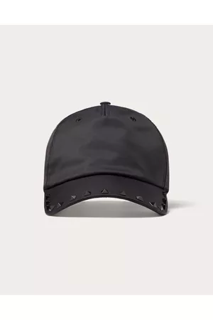 VALENTINO GARAVANI BLACK UNTITLED BASEBALL CAP Man BLACK 57