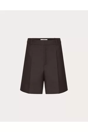 VALENTINO Men Bermudas - TECHNICAL NYLON BERMUDA SHORTS Man EBONY 46
