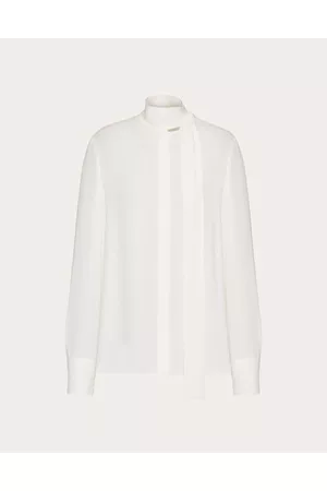 VALENTINO Women Blouses - GEORGETTE BLOUSE Woman IVORY 36