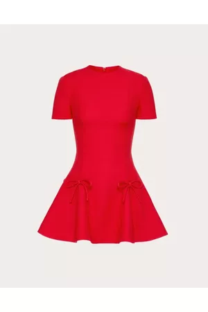 VALENTINO Women Graduation Dresses - CREPE COUTURE DRESS Woman RED 36